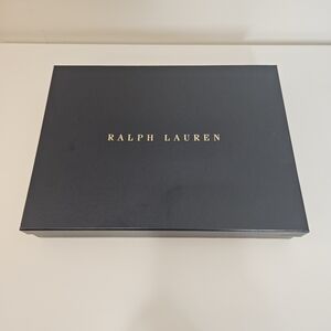 Ralph Lauren empty shirt box navy blue gold logo